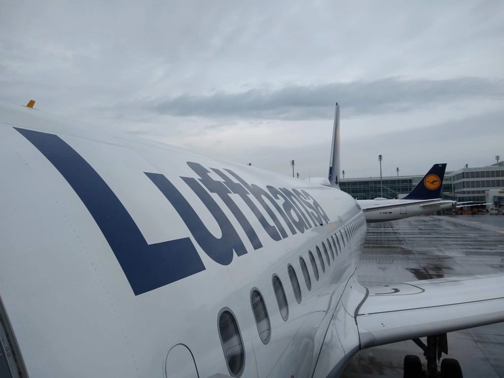 Lufthansa plane on the tarmac